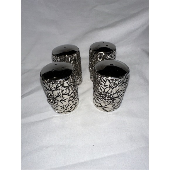 Godinger Other - Godinger Silver Art Co. salt and pepper shakers, set of 4, grapevine pattern